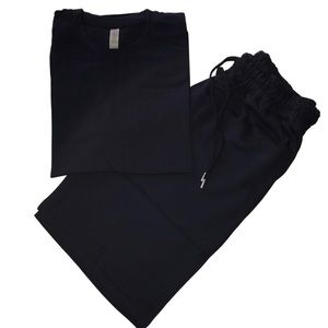 Navy blue Mens shorts set